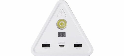 三角形が特徴のモバイルバッテリーでも50000mAhってどんだけ大容量？ イメージ