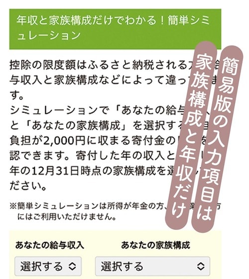 シミュレーターを使って損せずに寄付をしよう ふるさと納税おすすめ イメージ2