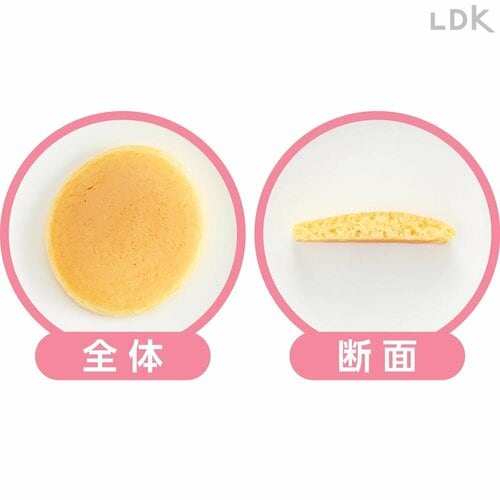 全体・断面 ホットケーキミックスおすすめ イメージ