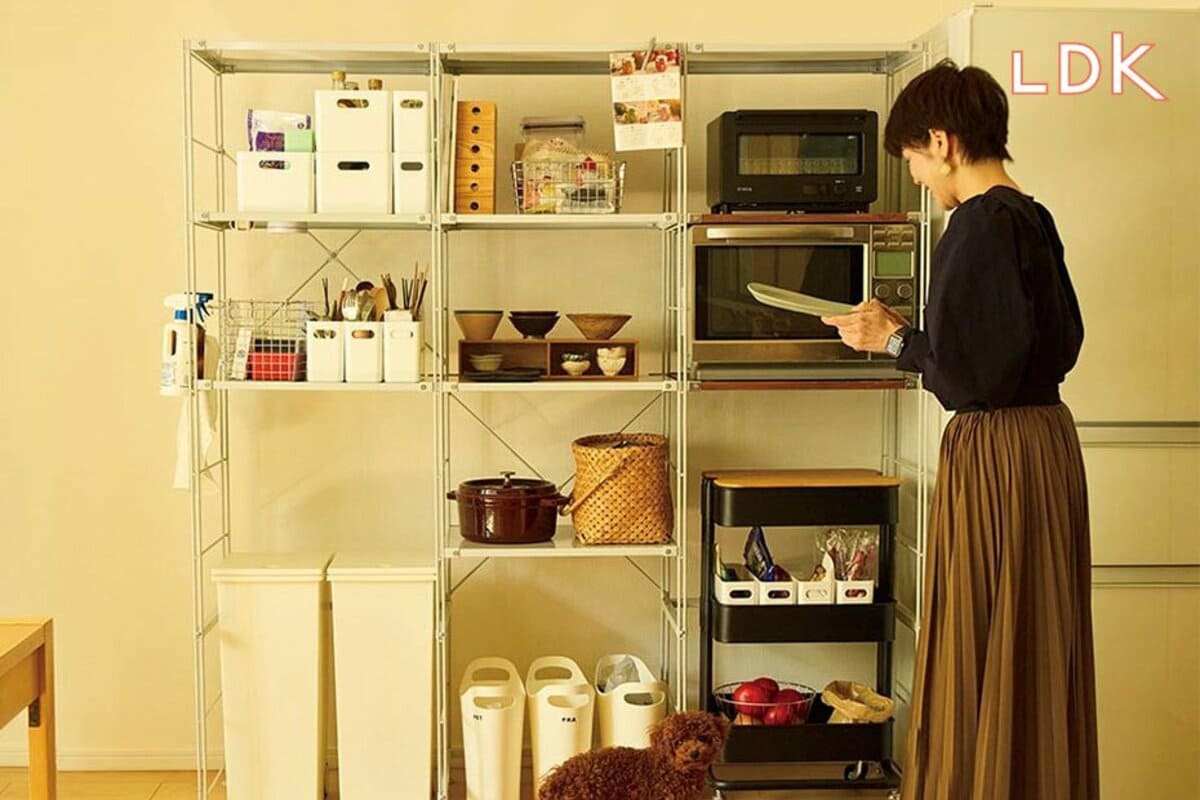 スチールユニットシェルフ用つっぱりパーツ・大・グレー 2本（3セット