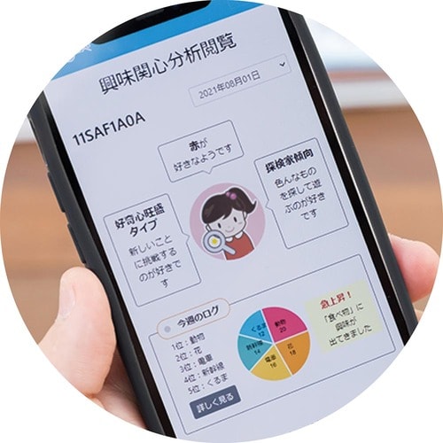ポイント1:子どもが調べたことを確認できる イメージ