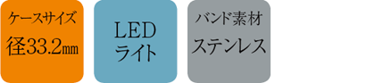 ブレスレットの調整も可能なレトロ調デジタルウォッチ イメージ
