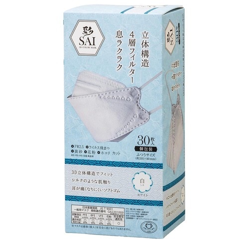 大きいサイズのマスクおすすめ 日翔 彩(SAI) 3Dカラーマスク イメージ