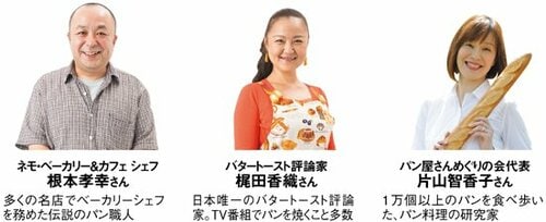 試食していただいたパンのプロの方々です。