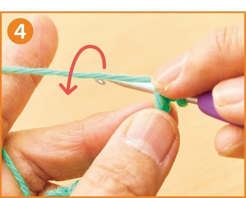 「長編み」の編み方 イメージ5