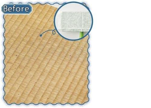 畳の足・手垢は年1回「ウェットシート」で一畳ずつ目に沿って拭くのが正解！ イメージ