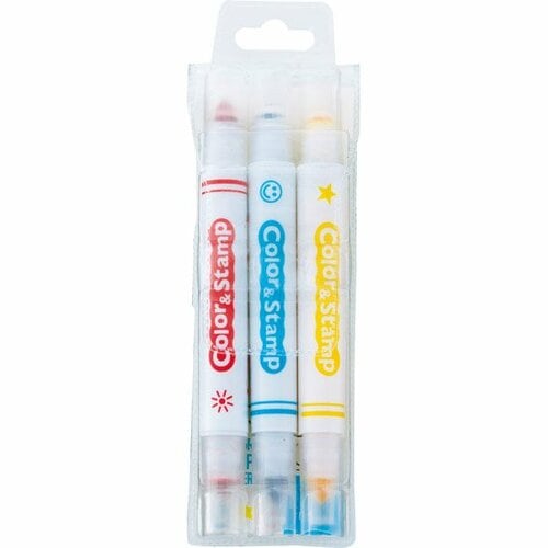 ダイソ:color&stamp:文具
