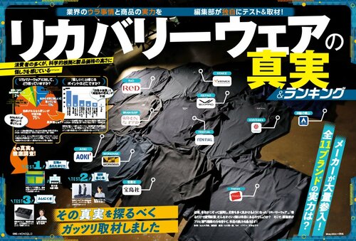 リカバリーウェアのテスト方法 リカバリーウェアおすすめ イメージ