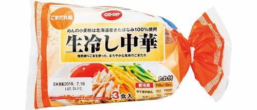 コープ:生冷し中華 ごまだれ味:冷やし麺