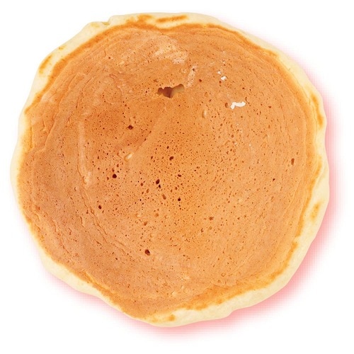 カインズ「焦げ付きにくいフライパン 26cm」で焼いたホットケーキの焼き色