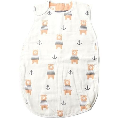 赤ちゃんの寝冷え防止に！ ガーゼ素材のスリーパー イメージ