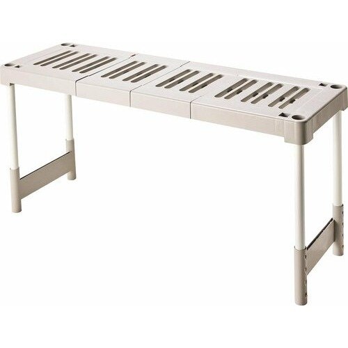 LDKベストバイクローゼット収納グッズおすすめ 天馬 プロフィックス ピタッ！と伸びるん棚 クローゼット用 レギュラータイプ 2台入 イメージ1