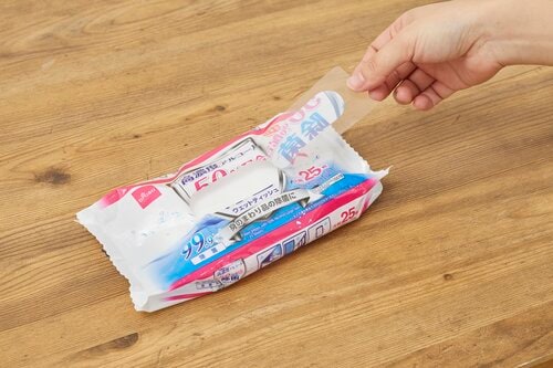 取り出しやすさ ウェットティッシュおすすめ イメージ
