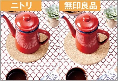 コルクの鍋敷きは変色しやすいから100円のセリアで十分 イメージ