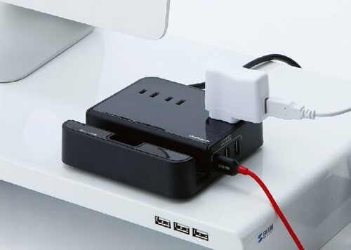 机:デスク:収納:延長コード:オウルテック