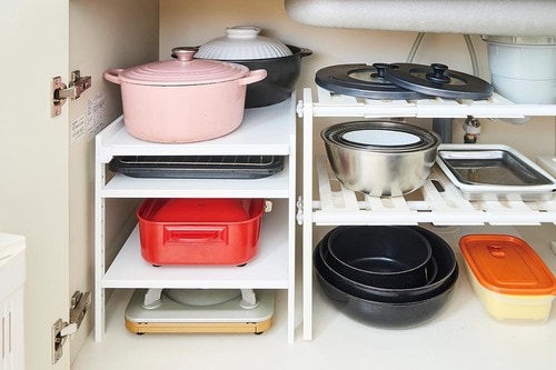 棚板が平らで脚付きもスッと入る LDKベストバイ収納アイテム・インテリア雑貨おすすめ イメージ2