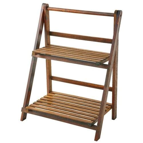 2段で空間を有効活用「ダイソー 折りたたみラック2段」 イメージ