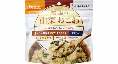尾西食品:山菜おこわ:非常食