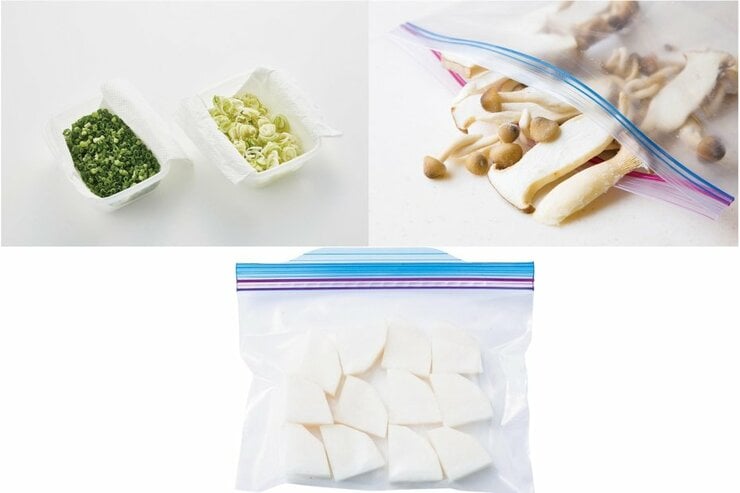 【冷凍保存】大根・きのこ・刻みねぎの知っておくとご飯作りが時短できる冷凍術を公開