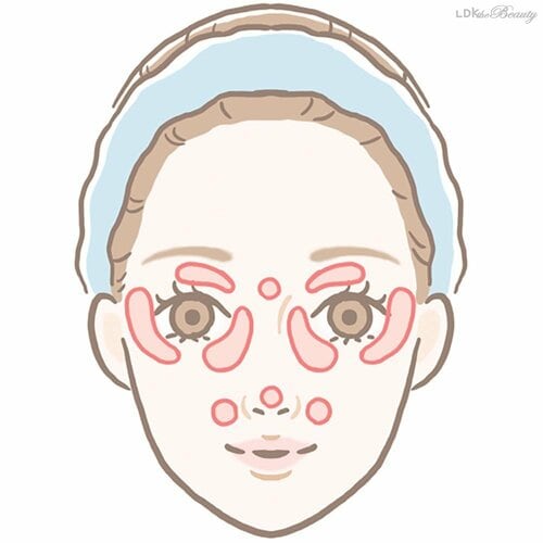 目まわりを中心にハイライトを足す 美容の裏ワザおすすめ イメージ