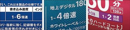 ブルーレイディスクには2タイプあります
