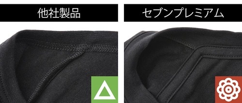 裏側の縫い代の処理が丁寧で着心地バツグン! イメージ