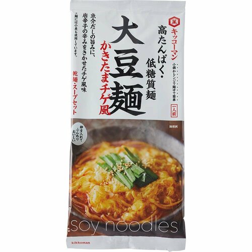 キッコーマン「大豆麺 かきたまチゲ風」 イメージ