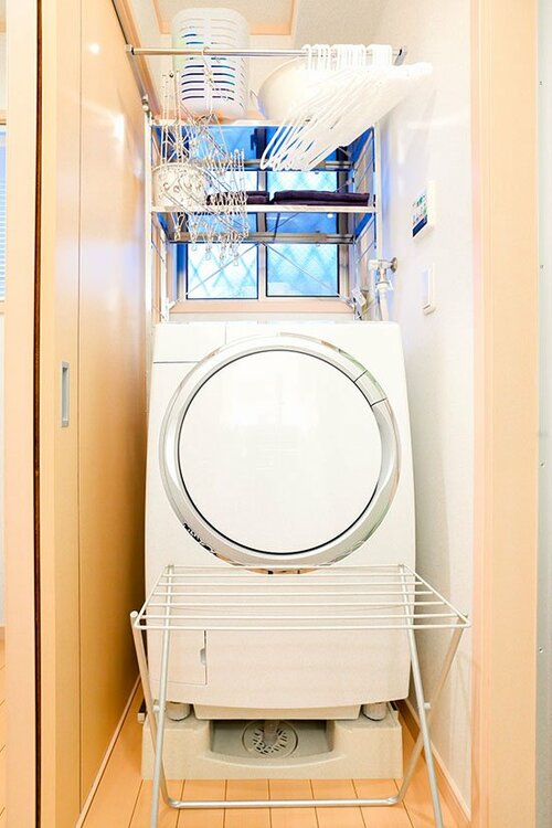 ランドリーも色を統一してすっきり収納 イメージ