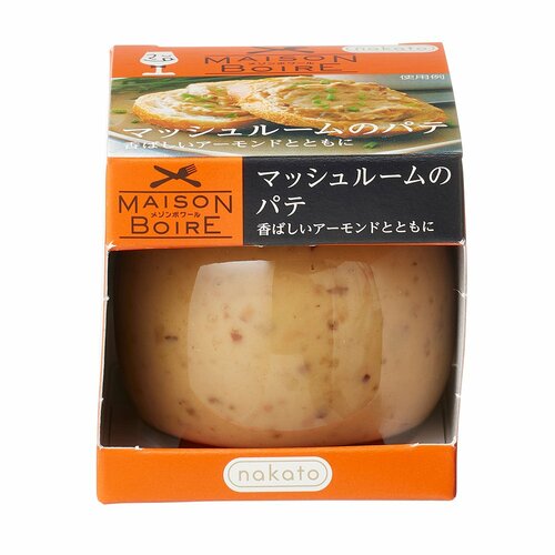 パンに塗るパテおすすめ nakato メゾンボワール マッシュルームのパテ 香ばしいアーモンドとともに イメージ