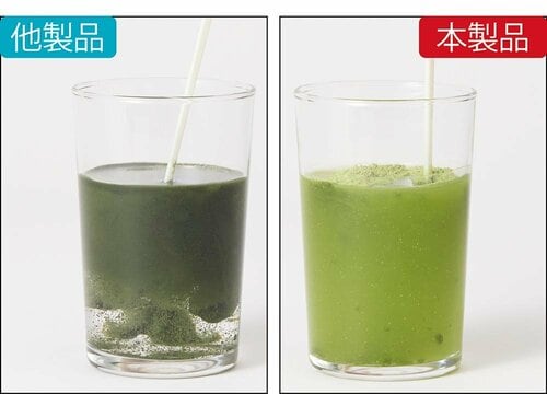 【溶けやすさ】サッと溶けてすぐ飲める。ストレス無しで続けやすい 青汁おすすめ イメージ