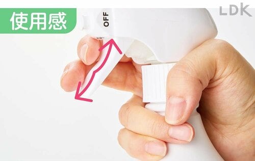 トリガーが指にフィットしやすい形 トイレ洗剤おすすめ イメージ