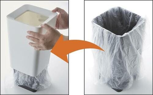 ゴミ袋は被せて隠す！ カインズ「袋を丸ごと隠せるくず入れ」 イメージ2