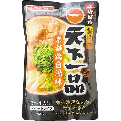 鍋の素おすすめ ダイショー 名店監修鍋スープ 天下一品 京都鶴白湯味 イメージ1