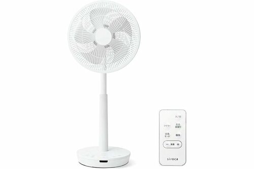 強い風が均一に吹くシロカ「DC 音声操作 サーキュレーター扇風機 ポチ扇 SF-V151」 イメージ