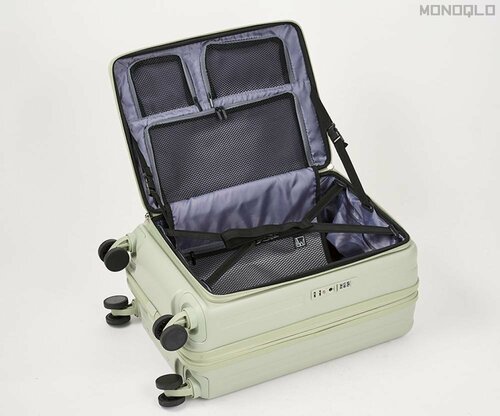 横に開いて止められる 機内持ち込みできる安いスーツケースおすすめ イメージ