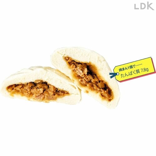 A.肉まん。動物性たんぱく質は加工されていないほど良質 イメージ