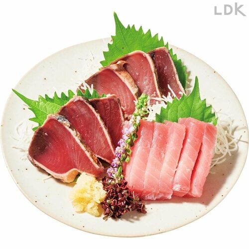 カツオやマグロは刺し身で食べるのがベスト! カツオのツナ缶おすすめ イメージ