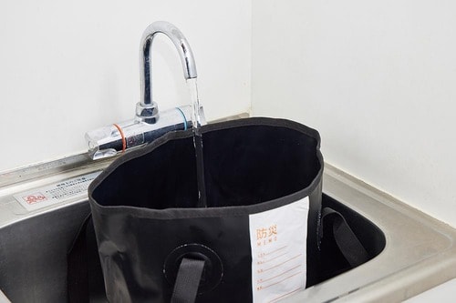3COINS「防災用折りたたみバケツ12L」 スリーコインズおすすめ イメージ2