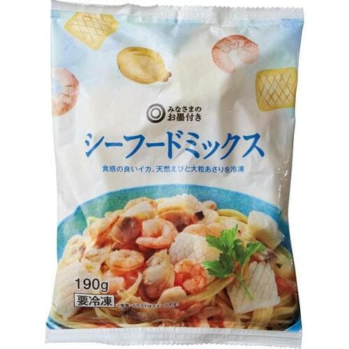 C評価: えびの背わたが残る西友「みなさまのお墨付きシーフードミックス」 イメージ