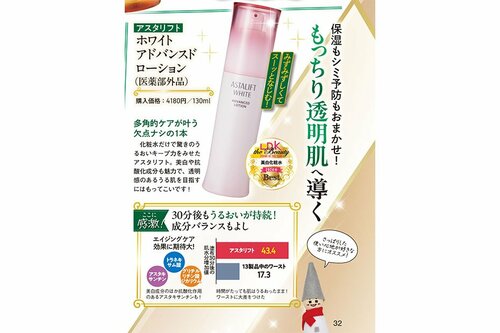 アスタリフト「ホワイト アドバンスドローション」 2024年ベストコスメおすすめ イメージ