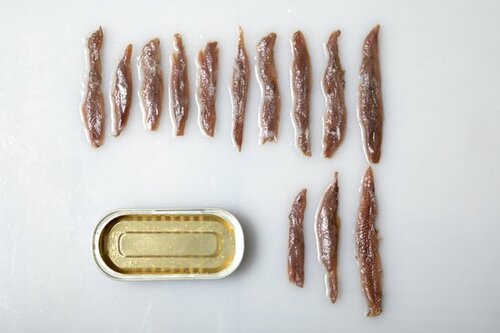 アンチョビ勝負!中身はほぼ同じ