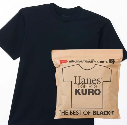 【インナー】Hanes「[Hanes] 2枚組 半袖 KURO」 Amazonブラックフライデーセールアイテムおすすめ イメージ