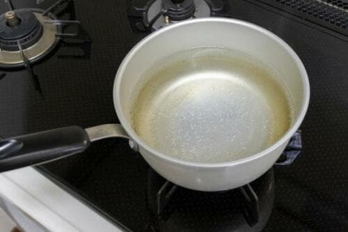 ちょい汚れなら60℃のお湯を流すだけでもOK!