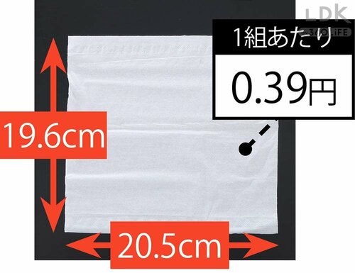 全製品中で最小サイズ ドラッグストアPBのティッシュペーパーおすすめ イメージ