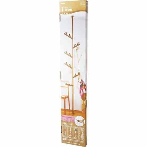 積水樹脂:つっぱり式ポールハンガー　あいツリー　ウッド:収納