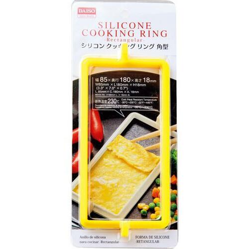 ダイソー:シリコンクッキング  リング角型