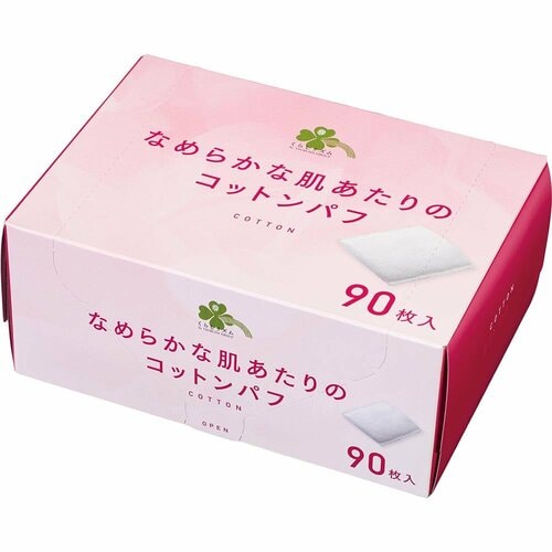 コットンおすすめ くらしリズム なめらかな肌あたりのコットンパフ イメージ