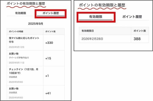 ポイント3:ポイントの有効期限は5カ月 無印良品のおすすめおすすめ イメージ