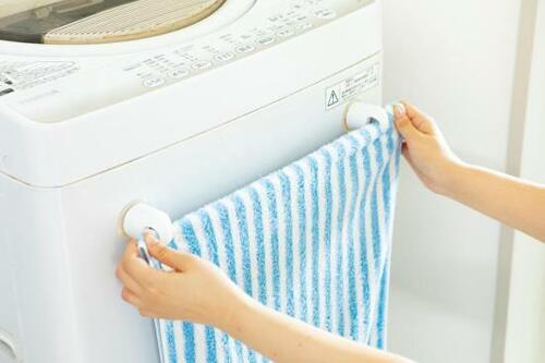 おすすめ16:バスタオル掛けはココ!のタオルハンガー