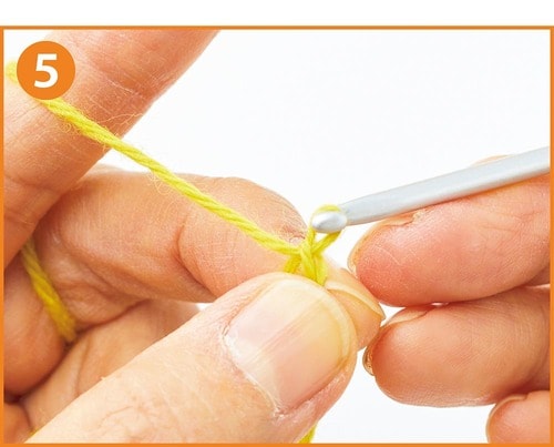 「鎖編み」の編み方 イメージ5